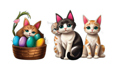 Easter Cats Egg.