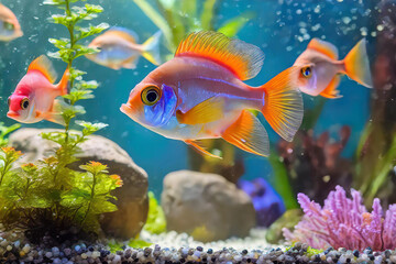 Fishes in the aquarium