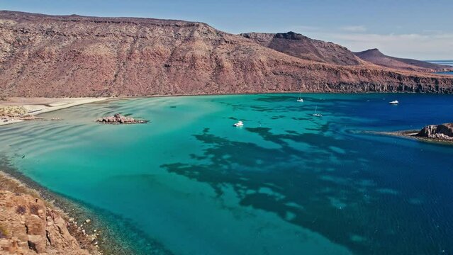 Costa de la Isla Espiritu Santo Baja California Sur Mexico