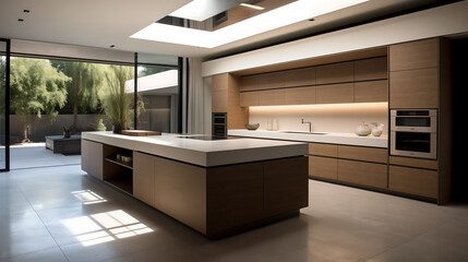 Modern minimalist kitchen interior design