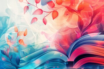 abstract background for School Librarian Day 