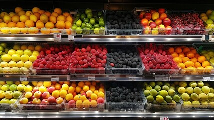 Fototapeta na wymiar Fruits in supermarket.