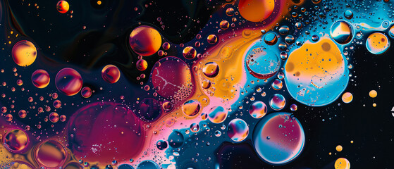 Fluid colorful gradient round shapes. Liquid splash 