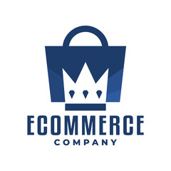 illustration of a shopping basket with a crown. good for any business related to shopping.