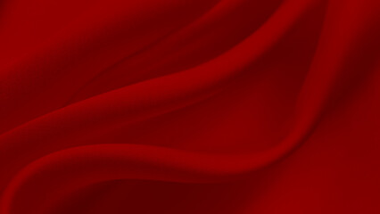 Elegance red satin silk with waves, abstract background luxury cloth, elegant wallpaper design.