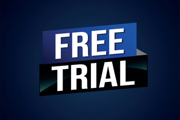 free trial poster banner graphic design icon logo sign symbol social media website coupon

