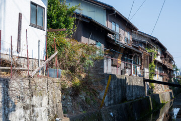 Fototapeta na wymiar 日本の岡山県津山市の古くてとても美しい建物