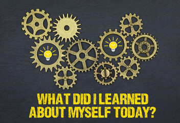 What did I learned about myself today?	
 - obrazy, fototapety, plakaty