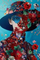 Contemporary art collage, modern design. Fashion spring, summer concept - 759605027