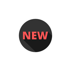 New sign icon isolated on transparent background