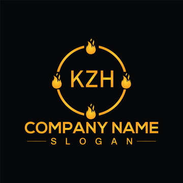 Letter KZH logo vector design for corporate business