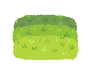 茶畑をイメージしたイラスト