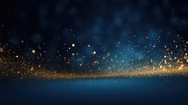 color gold particle on background