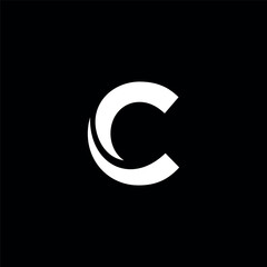 Letter C minimalist logo icon design