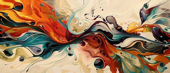 A swirling maelstrom of colors and shapes