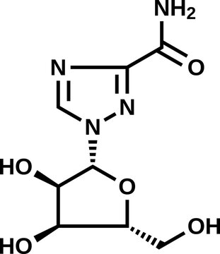 Ribavirin structural formula, vector illustration