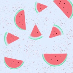 Bright colorful watermelon background image