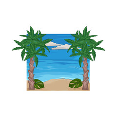 Illustration of palm tree 