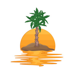 Illustration of palm tree 