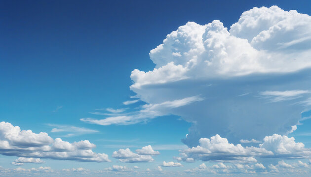Blue clouds isolated on a transparent background