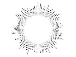 Equalizer music symbol sound wave circle. Vector icon design.