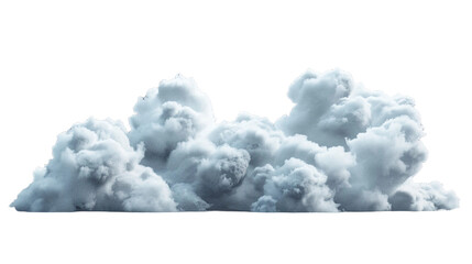 White Clouds: Realistic 3D Render of Fluffy Cumulus on Transparent Background - Atmospheric Beauty for Sky-themed Projects!