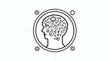 Psychological clinic icon. Outline Psychological 