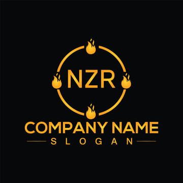 NZR initial letters unique logo design vector template for branding