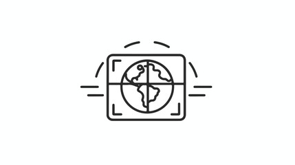 Send box icon. Element of global logistics icon for