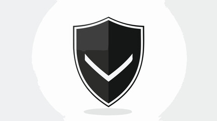 Shield. Block error . Security Vector Icon in flat