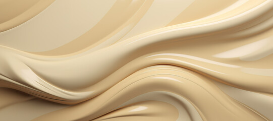 Obraz premium waves of thick creamy liquid, melt 31