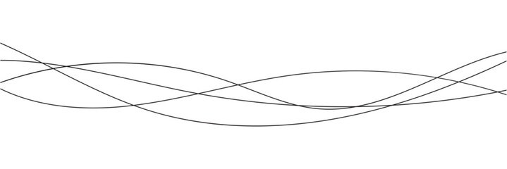 Curve wave seamless pattern. Thin line wavy abstract vector background. Curve wave seamless pattern. Line art striped graphic template. Vector illustration in white background . eps 10