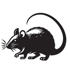 Vintage Rat Silhouette Vector Illustration, Urban Rat Silhouettes, Urban Rat Art