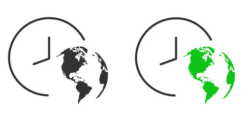 globe earth vector icon. World sphere map vector ilustration.