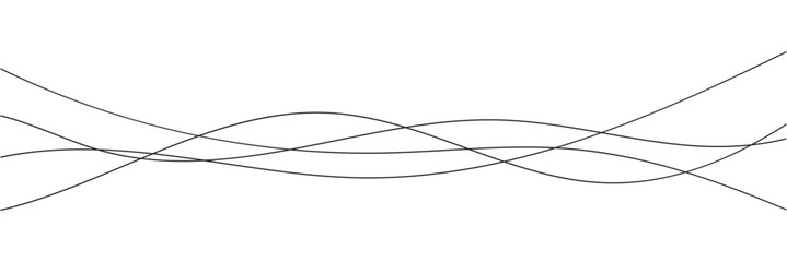 Curve wave seamless pattern. Thin line wavy abstract vector background. Curve wave seamless pattern. Line art striped graphic template. Vector illustration in white background . eps 10