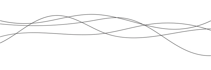 Curve wave seamless pattern. Thin line wavy abstract vector background. Curve wave seamless pattern. Line art striped graphic template. Vector illustration in white background . eps 10