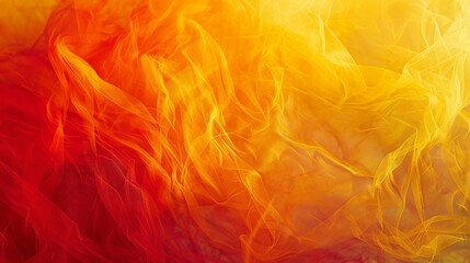 Close Up of Red and Yellow Fire - obrazy, fototapety, plakaty