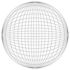 globe sphere, vector illustration