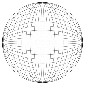 globe sphere, vector illustration