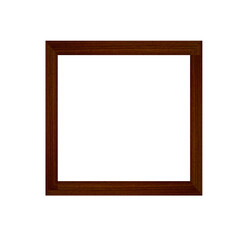 wood frame isolated on white background PNG