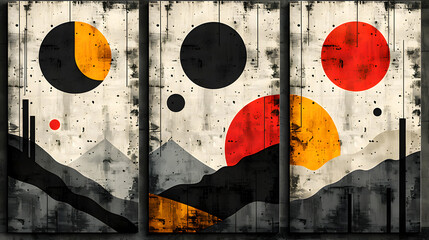 The national flag of South Korea in grunge style on a metal surface