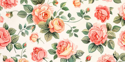 Floral pattern. Flower background. Floral texture with flowers. Flourish tiled wallpaper.