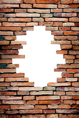 porous wall for background isolated . PNG