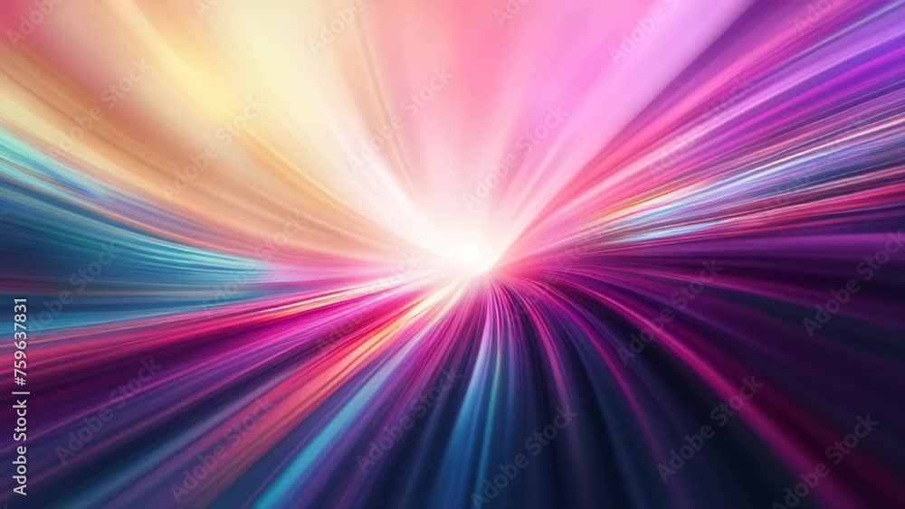 Poster  Vibrant abstract motion blur, perfect for dynamic intros or transitions