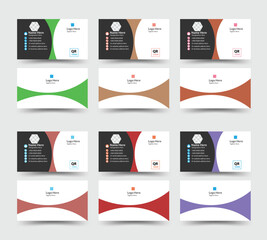 Double sided business card design, Unique business card  design, Visiting card, Visiting card use for business and personal, Corporate visiting card, Color variation business card design.