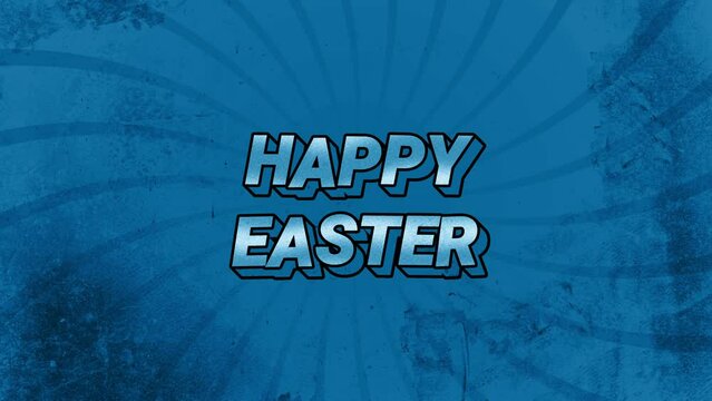 Happy Easter Title Animation on a Grunchy Background.