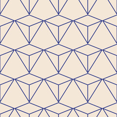 Trendy minimalist seamless pattern with abstract creative geometric composition - 759640266