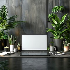 Fototapeta premium Urban Jungle Home Office