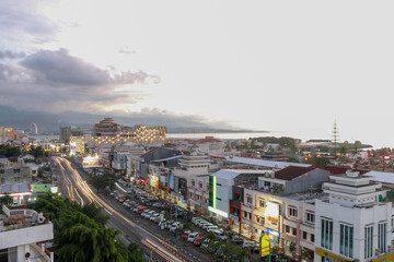 Manado City in the afternoon