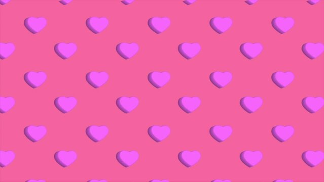 Animation loop video abstract background love sign moving